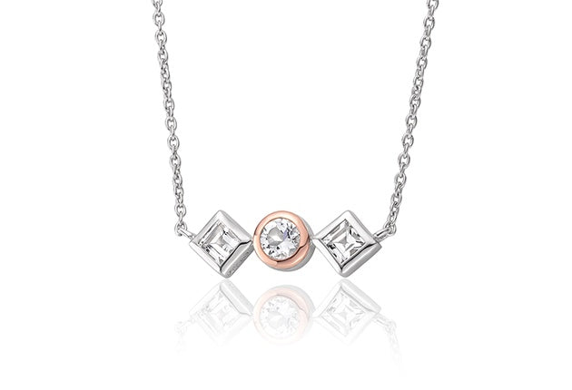 Clogau Welsh Royalty White Topaz Necklace 3SQAN2