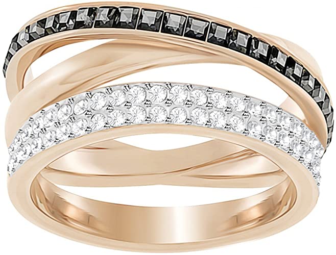 Swarovski Rose Gold Plated Hero Ring Size 55 5350665