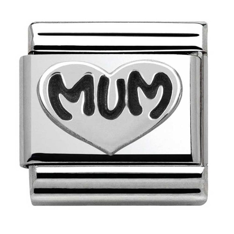 Nomination Silver Mum Heart Charm 330101-12