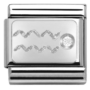 NOMINATION Charm ZODIAC CZ Aquarius