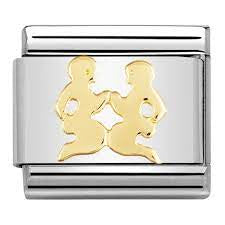NOMINATION Gold Gemini Charm 030104-03