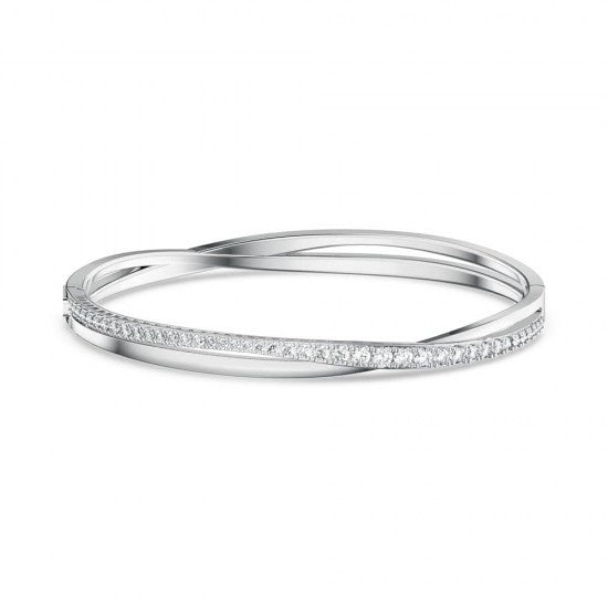 Swarovski Twist Bangle Rhodium plated 5565210