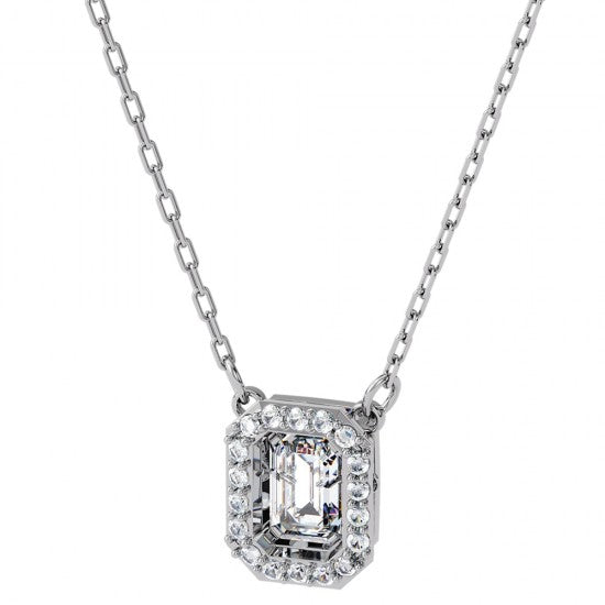 Millenia necklace, Square Swarovski CZ White Rhodium plated 5599177