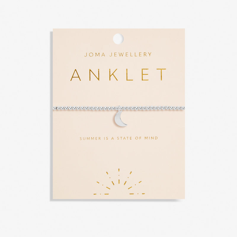 Joma Jewellery Silver Moon Anklet 5616