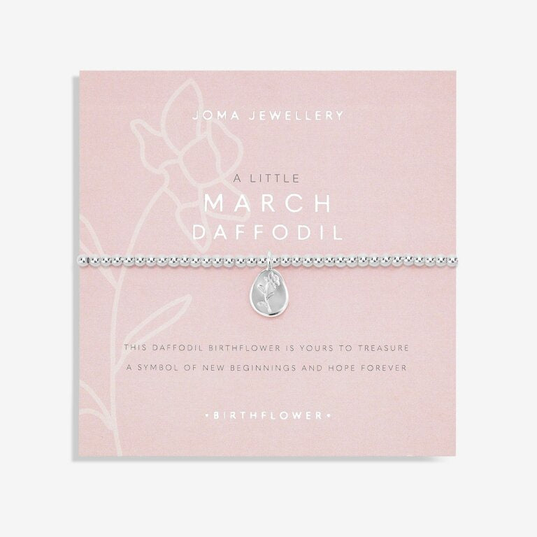 Joma Birth Flower A Little March Bracelet 5627