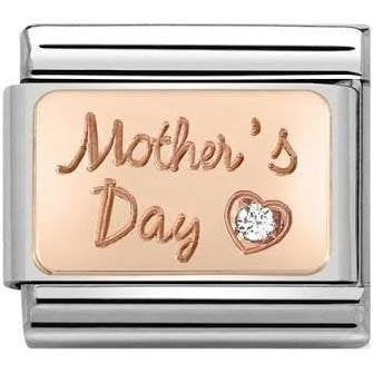 NOMINATION Rose Gold CZ Mothers Day Charm 430316-01