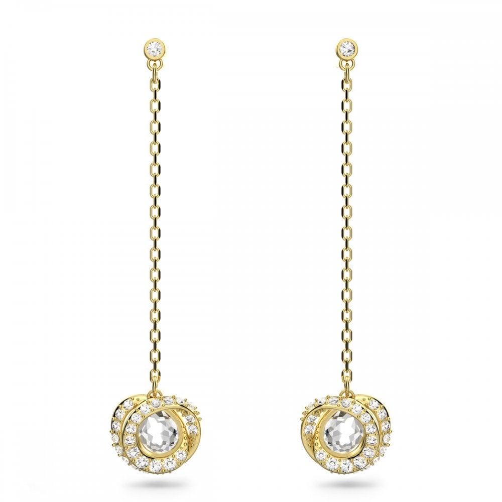 Swarovski Gold Tone Generation Drop Earrings 5636514