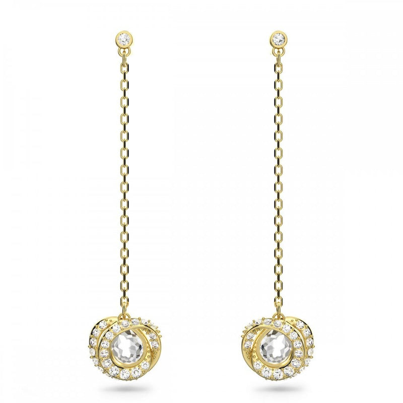 Swarovski Gold Tone Generation Drop Earrings 5636514