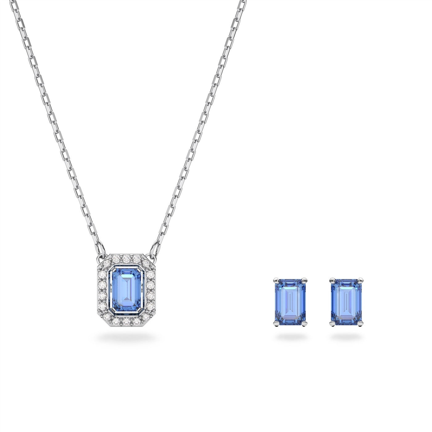 Swarovski Millenia Octagonal Blue Earring & Pendant Set 5641171