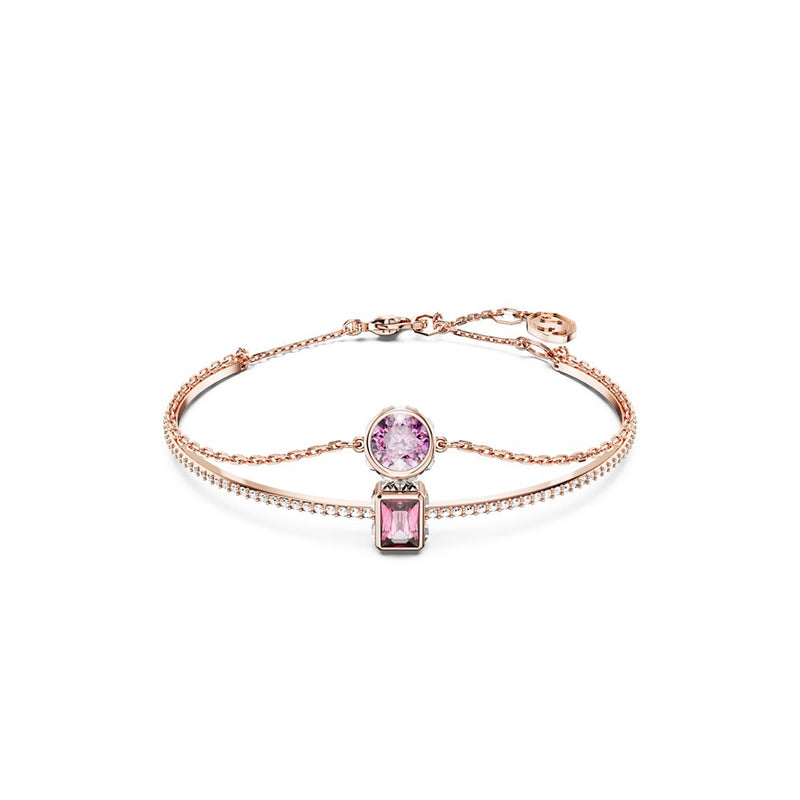 Swarovski Stilla Bracelet Mixed Cut Pink Rose Gold Plated 5668243