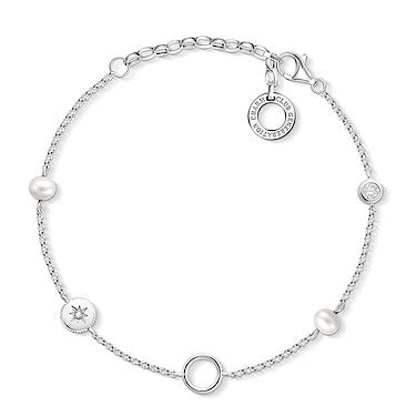 Thomas Sabo Silver Pearl CZ Bracelet X0273-167-14-L19V