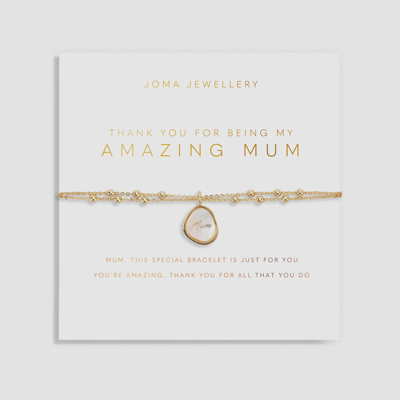 Joma Jewellery My Moments 'Thank You for Being My Amazing Mum' Bracelet 5753