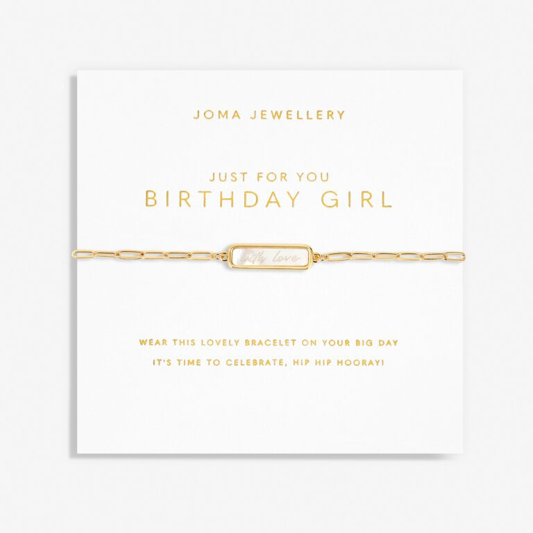 Joma Jewellery My Moments 'Just For You Birthday Girl' Bracelet 5787