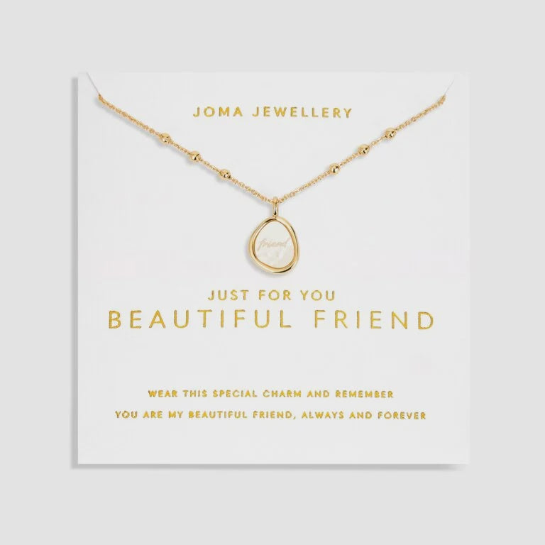 Joma Jewellery My Moments 'Just For You Beautiful Friend' Necklace 5791