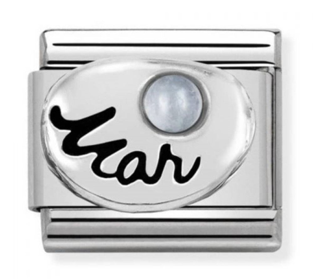 NOMINATION stones March AQUAMARINE charm 330505-03