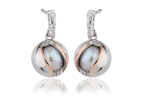 Clogau Oyster Pearl Earrings 3SSPE