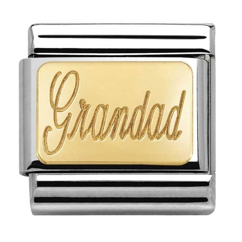 Nomination Gold Grandad Charm 030121-28