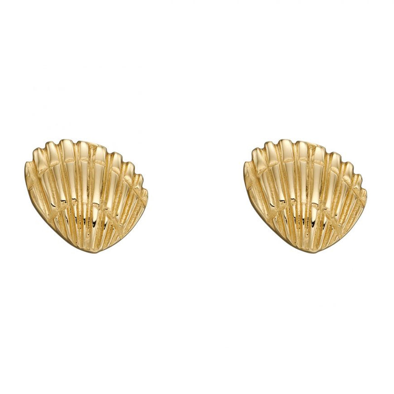 Elements 9ct YG Shell Stud Earrings GE2364