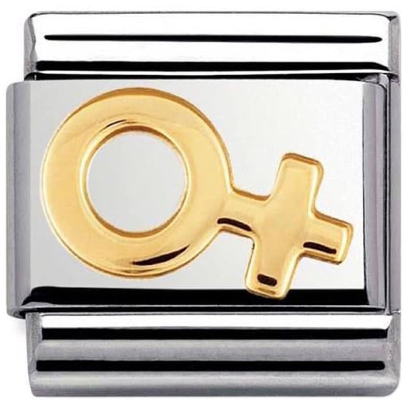 Nomination Ladies Composable Classic 18K Gold Female Sign Charm 030116/04