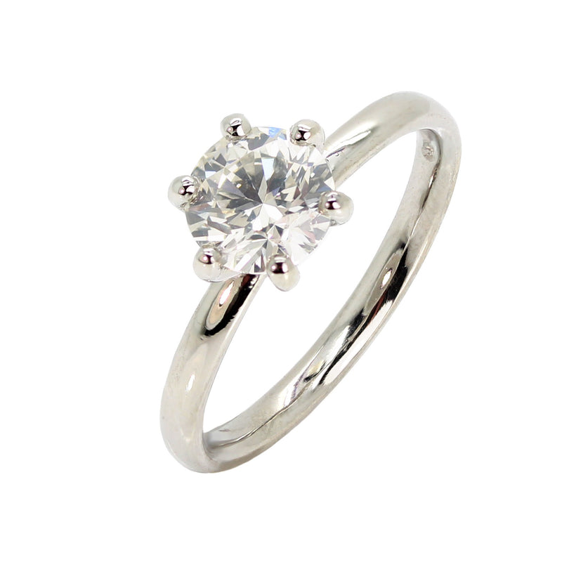 Platinum Solitaire Diamond Ring - ASM1487