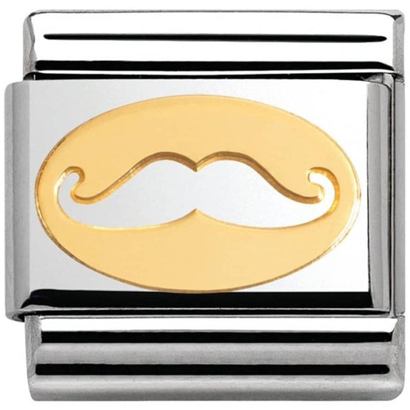 Nomination Ladies Composable Classic 18K Gold Moustache Charm 030162/09