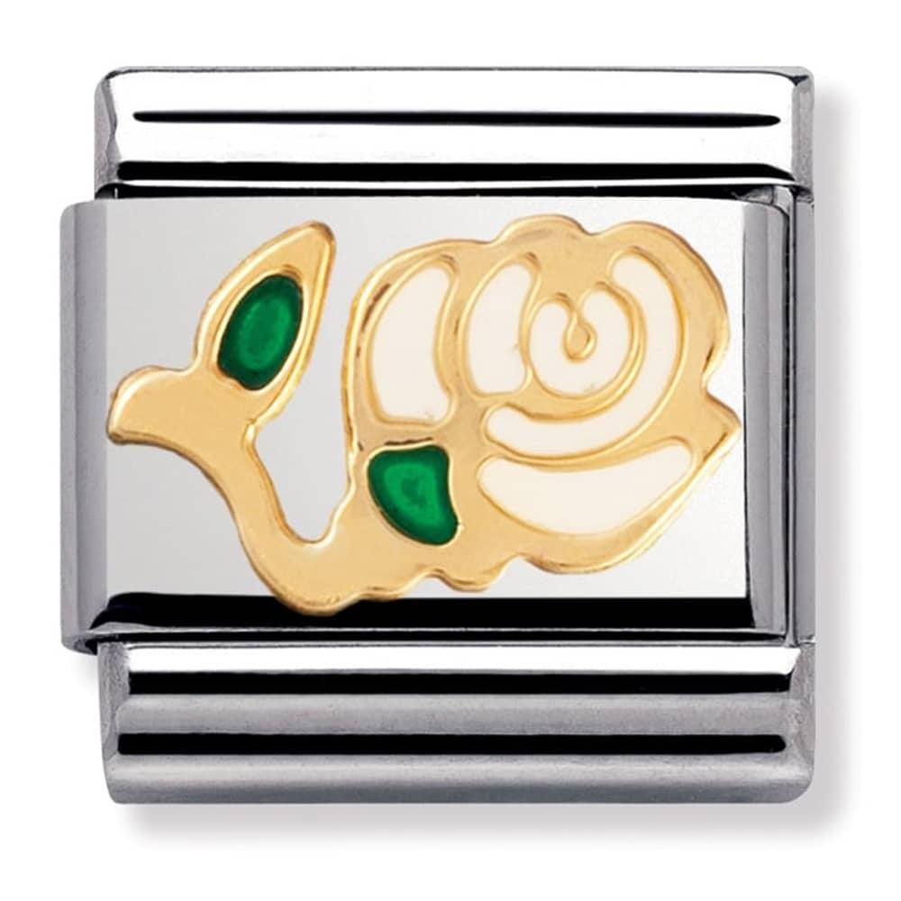 NOMINATION White Rose Charm 030214-03
