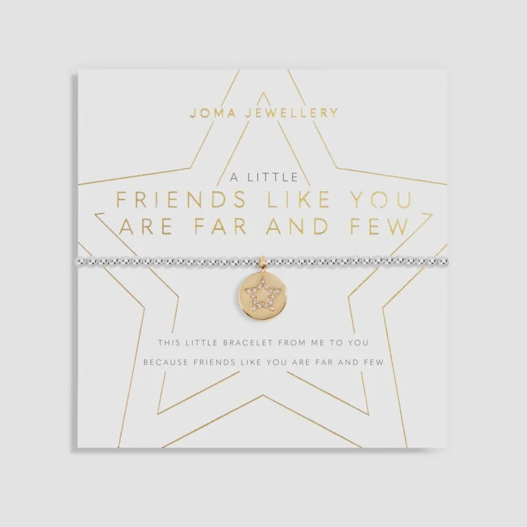 Joma Jewellery A Little 'Friends Like You Are Far And Few' Bracelet 6064