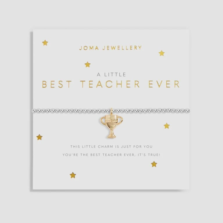 Joma Jewellery A Little 'Best Teacher Ever' Bracelet 6069