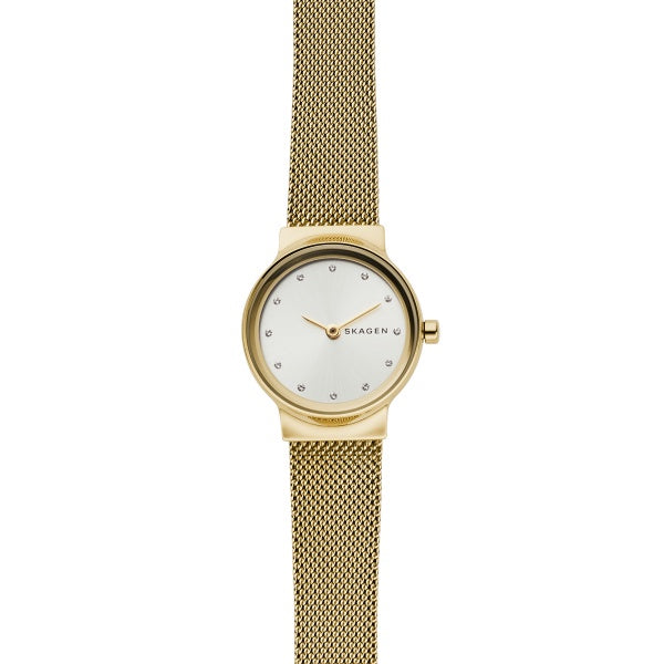 Skagen Gold Mesh Strap Silver Dial SKW2717