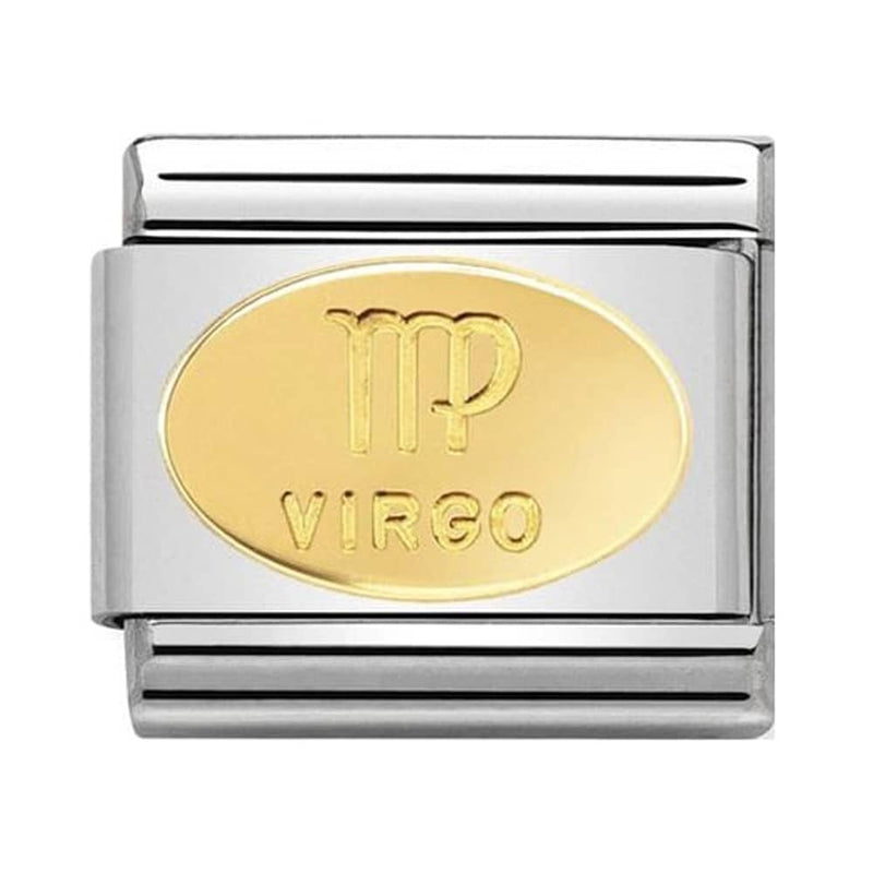 Nomination Charm ZODIACO OVAL Gold 750 Virgo