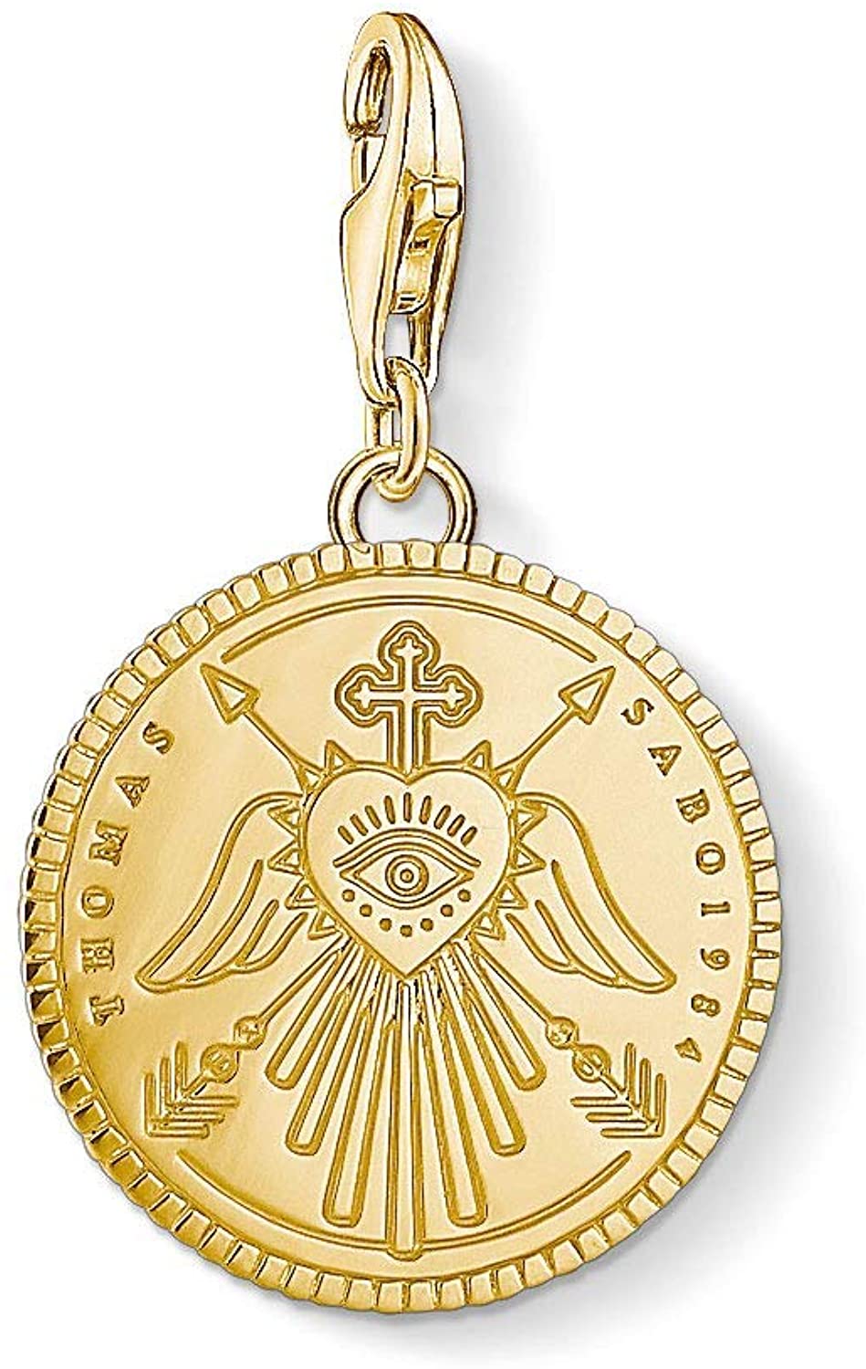 Thomas Sabo Gold Plated Coin Charm 1705-413-39