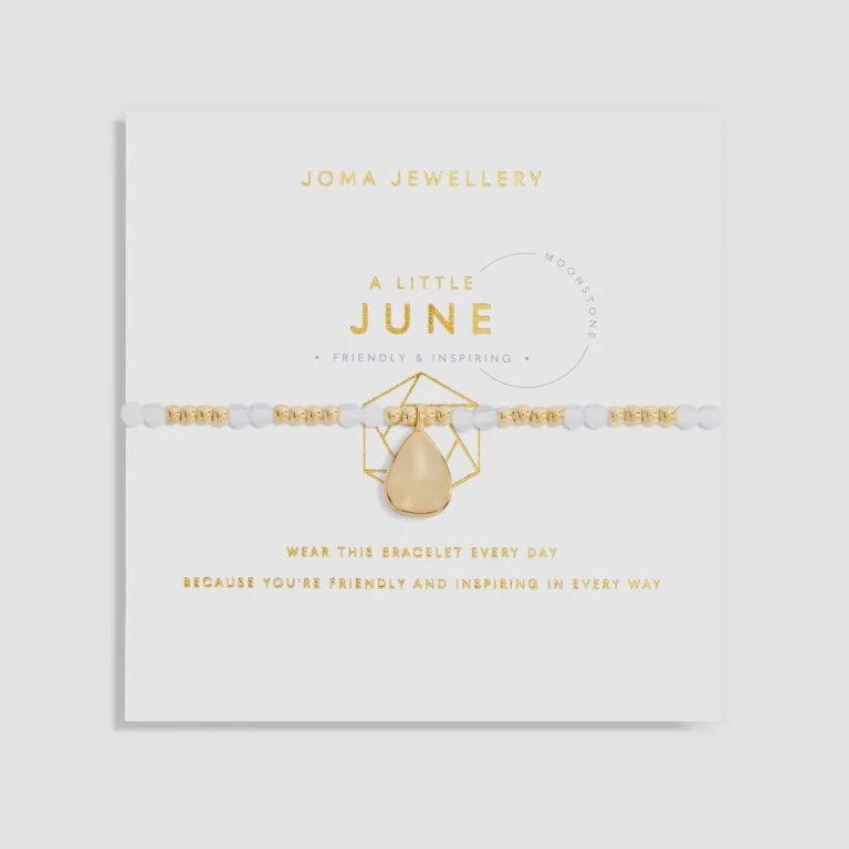 Joma Jewellery A Little Birthstone June Gold Bracelet 6137