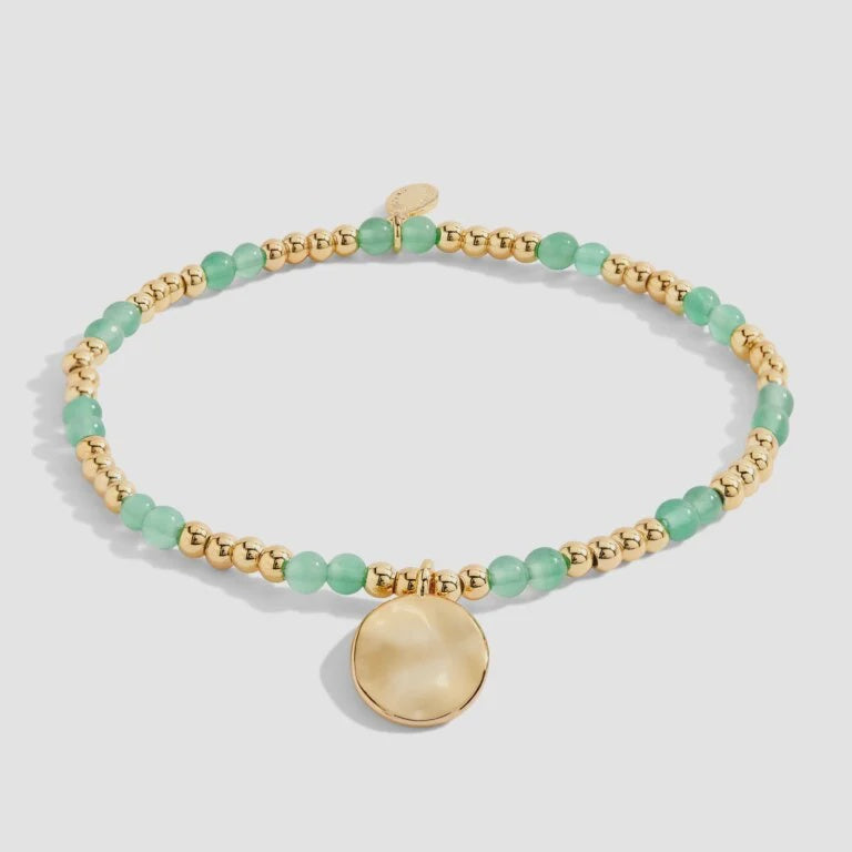 Joma Jewellery A Little Birthstone August Gold Bracelet 6139