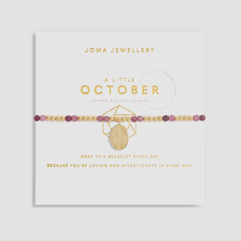 Joma Jewellery A Little Birthstone October Gold Bracelet 6141