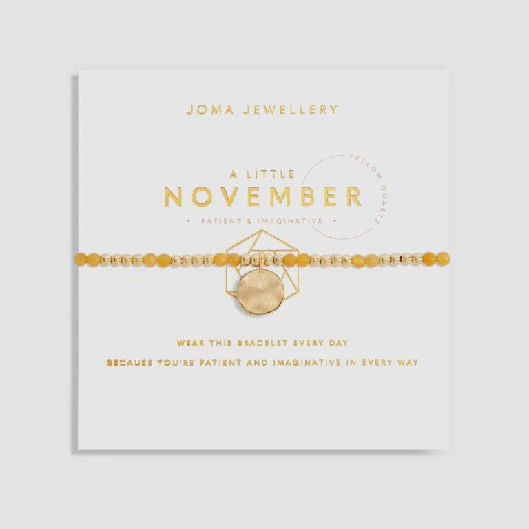 Joma Jewellery A Little Birthstone November Gold Bracelet 6142