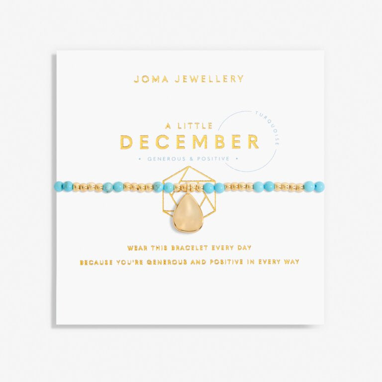 Joma Jewellery A Little Birthstone December Gold Bracelet 6143