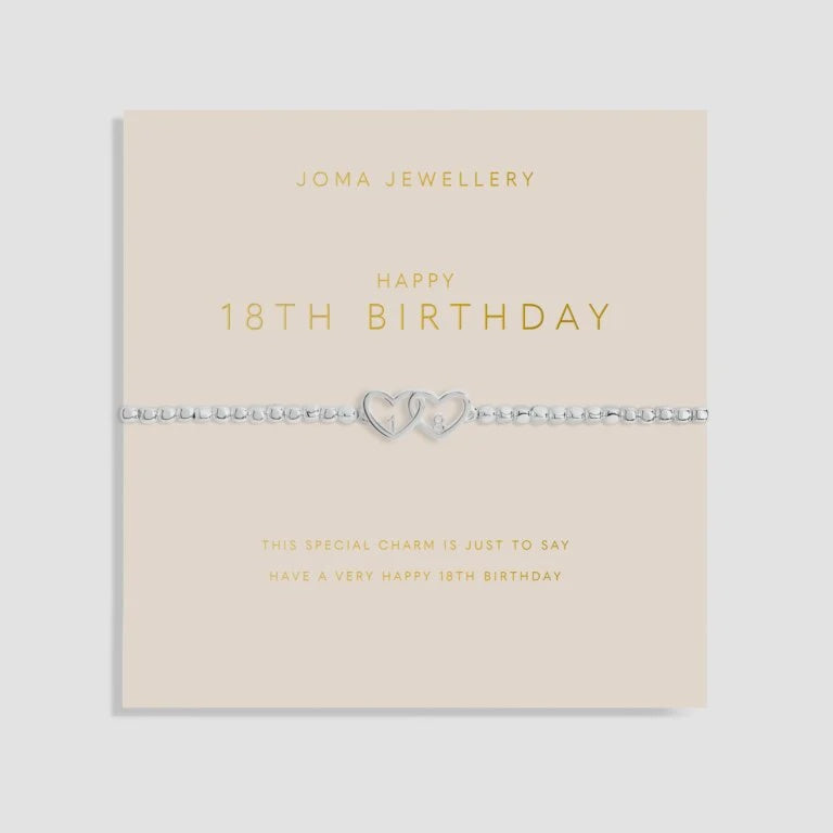 Joma Jewellery Forever Yours 'Happy 18th Birthday' Bracelet 6159