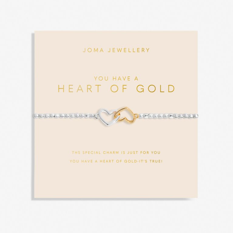 Joma Jewellery Forever Yours 'You Have A Heart Of Gold' Bracelet 6162