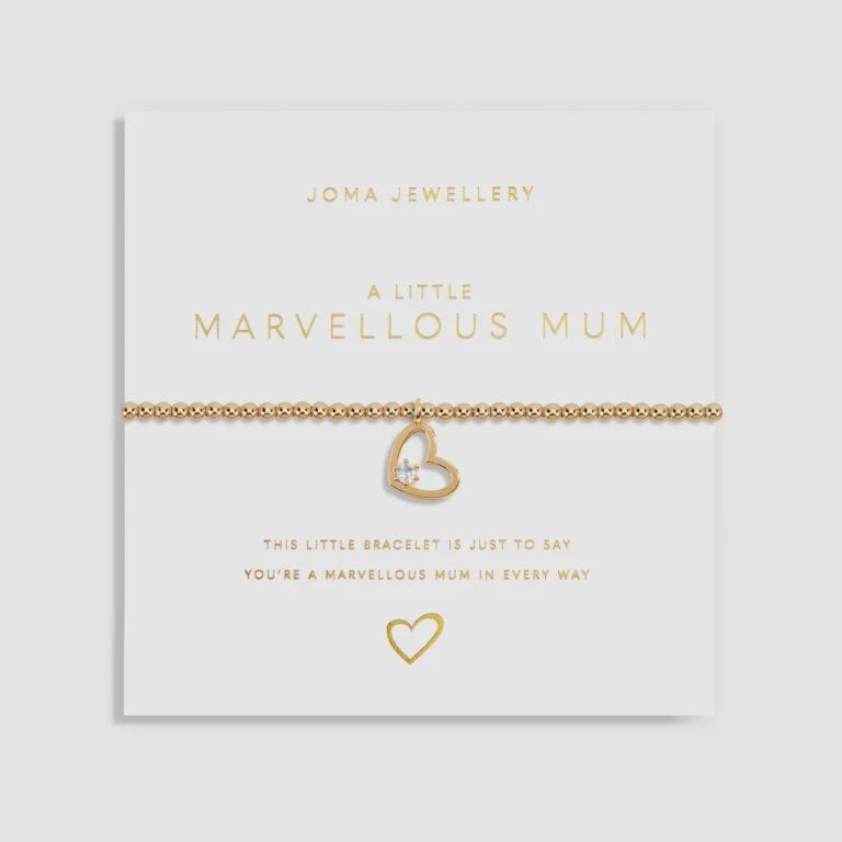 Joma Jewellery Gold A Little 'Marvellous Mum' Bracelet 6177