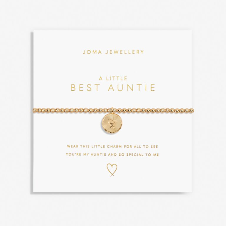 Joma Jewellery Gold A Little 'Best Auntie' Bracelet 6180