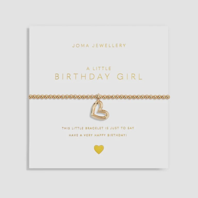 Joma Jewellery Gold A Little 'Birthday Girl' Bracelet 6181