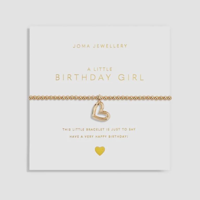 Joma Jewellery Gold A Little 'Birthday Girl' Bracelet 6181