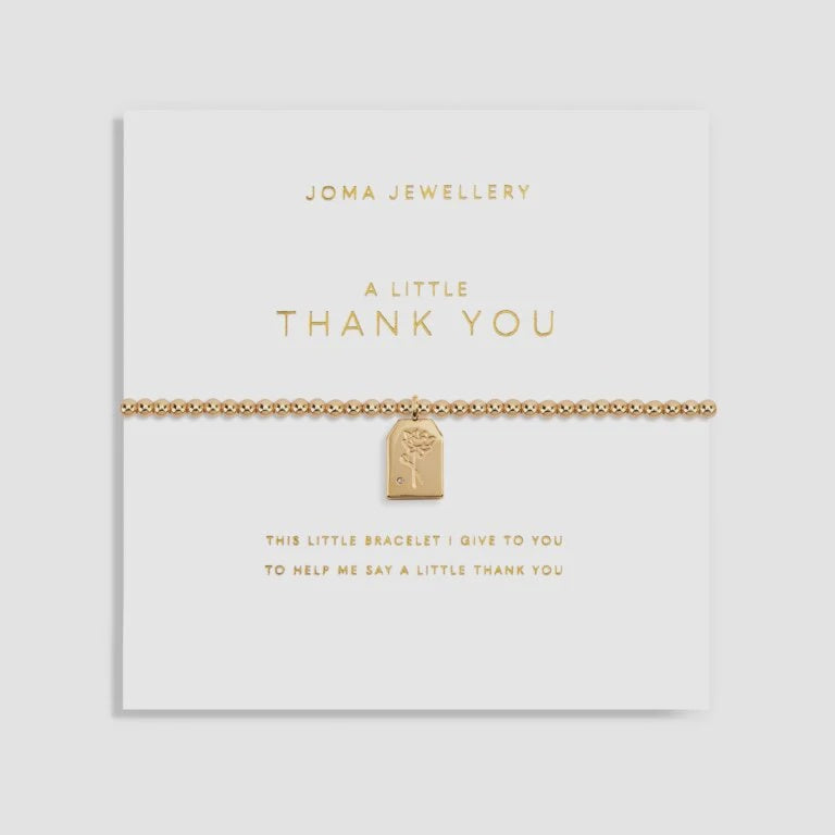 Joma Jewellery Gold A Little 'Thank You' Bracelet 6182