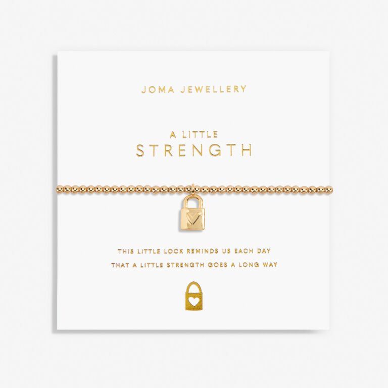 Joma Jewellery Gold A Little 'Strength' Bracelet 6184