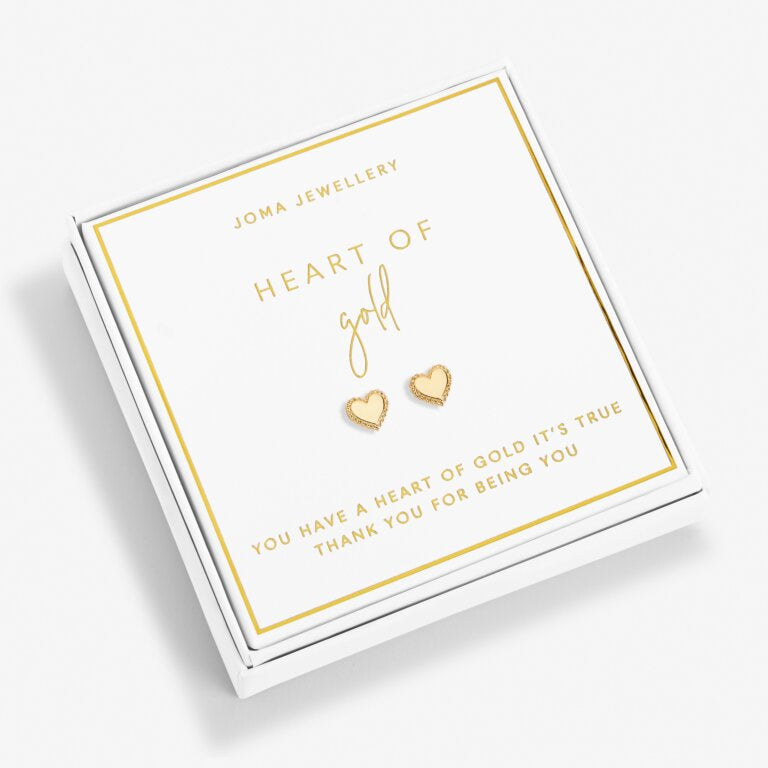 Joma Jewellery Beautifully Boxed 'Heart Of Gold' Earrings 6239
