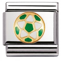 Nomination Gold WHITE-GREEN Ball charm 030204-41