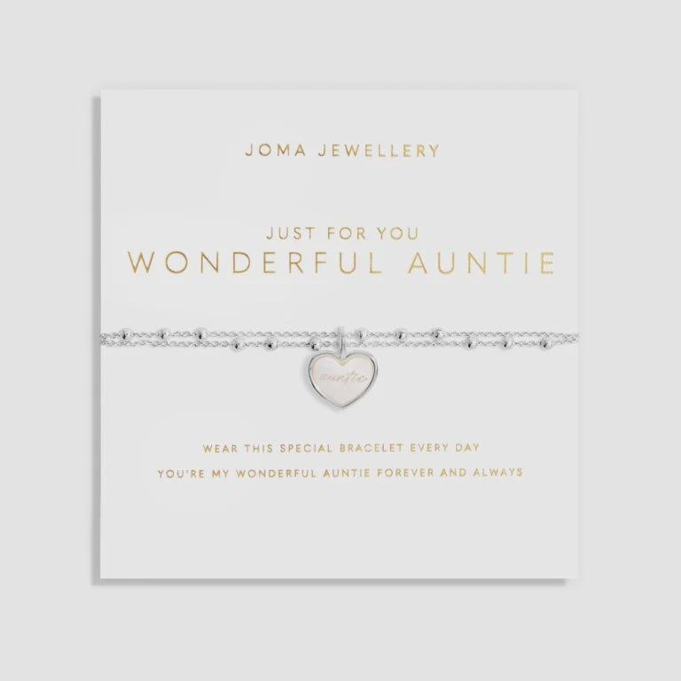 Joma Jewellery My Moments 'Just For You Wonderful Auntie' Bracelet 6355