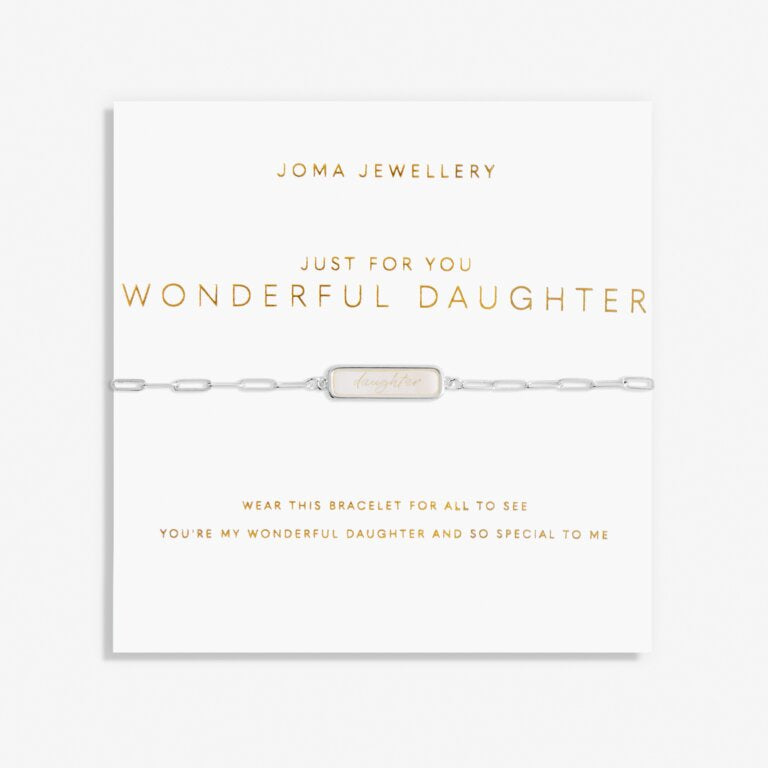 Joma Jewellery My Moments 'Just For You Wonderful Daughter' Bracelet 6357