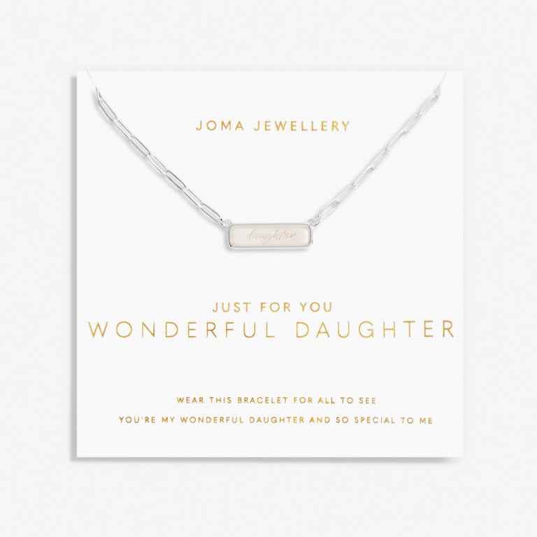 Joma Jewellery My Moments 'Just For You Wonderful Daughter' Necklace 6358