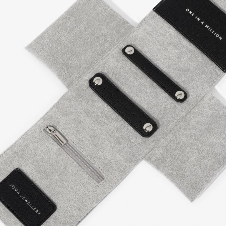 Joma Jewellery Jewellery Roll 'One In A Million' in Black 6403